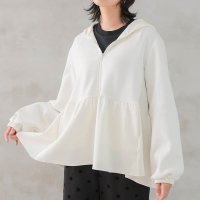 aquagarage/アクアガレージ aquagarage ダンボールニットペプラムパーカー 春 秋 冬/507704036