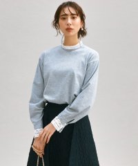 NIJYUSANKU（SMALL SIZE）/【洗える】ヴィスコースストレッチ レースコンビ ニット/507706472