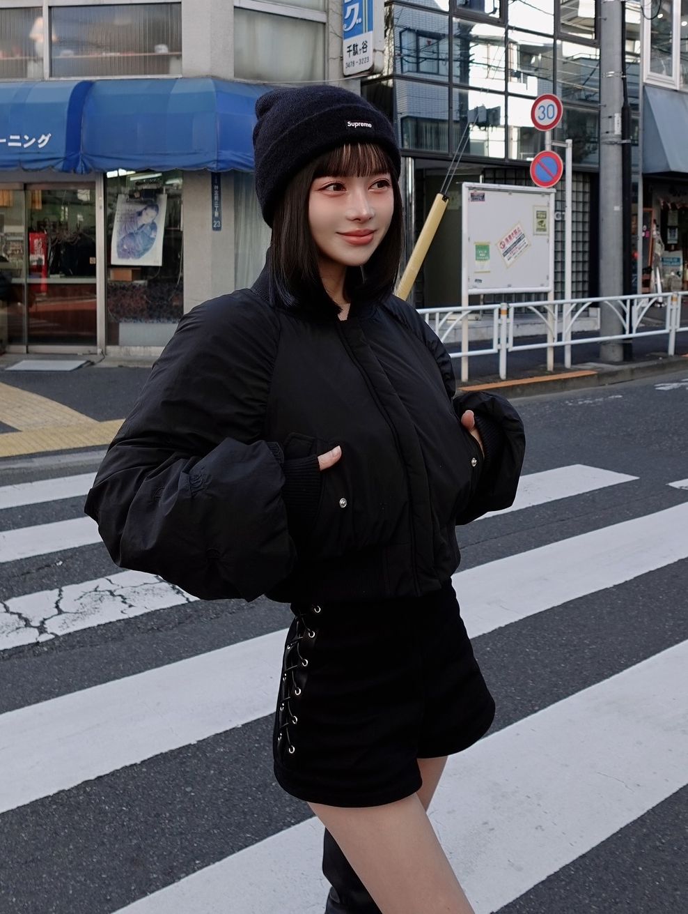 ダーリッチ Darich ハイウエストレースアップショートパンツ