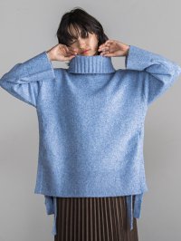 MAYSON GREY/メイソングレイ MAYSON GREY WEB MIXヤーンサイドスリットニットプルオーバー≪手洗い可能≫/507712765