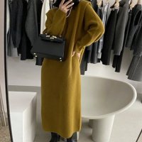 Forcement/フォースメント Forcement パフスリーブニットロングワンピース/507712798