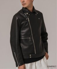 EDIFICE/【CONFFECT EDIFICE】SHEEPLEATHER MORTORCYCLE DOUBLE JACKET/507713125