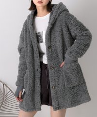ad thie/アドティエ ad thie 【2024AW新作】着る毛布 ミドル丈フード付きルームウエア/507713394