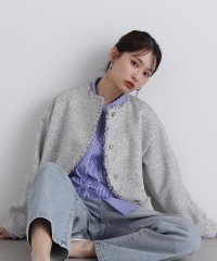 N Natural Beauty Basic/ノーカラーツイードブルゾン/507714686