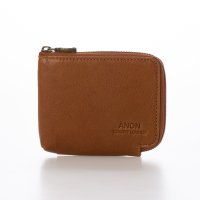 ANON/アノン ANON ゴートレザー袋縫い・L字ファスナーミニ財布/507043622