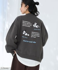 coen/【Disney／ディズニー】coen限定 バックプリントハーフジップスウェット/507596087