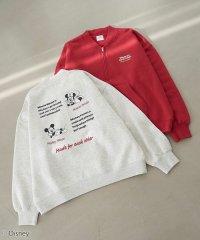 coen/【Disney／ディズニー】coen限定 バックプリントハーフジップスウェット/507596087