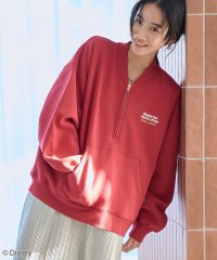 coen/【Disney／ディズニー】coen限定 バックプリントハーフジップスウェット/507596087