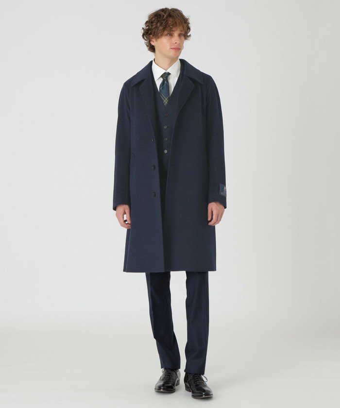ブラックレーベルクレストブリッジ　トレンチコート　カシミヤ混　M 黒 店舗限定】カシミヤトレンチコート（コート）｜BLUE LABEL