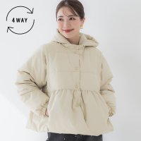 coca/コカ coca ギャザー中綿アウター/507645465