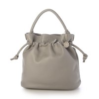 mauve/モーヴ mauve 【本革】巾着ワンハンドルハンドバッグ ショルダー付き2WAY/507712047