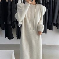 Forcement/フォースメント Forcement パフスリーブニットロングワンピース/507712798