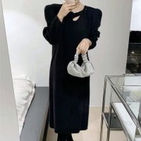Forcement/フォースメント Forcement レトロなマキシ丈ニットワンピース/507712799