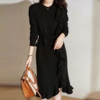 Forcement/フォースメント Forcement 大人フェミニンフリルニットワンピース/507712800
