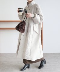 reca/レカ reca キルト切替スタンドネックロングコート（y8128）/507712902