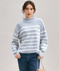 NIJYUSANKU（SMALL SIZE）/【Oggi2月号掲載/洗える】ウールカシミヤ ボーダー ニット/507713033