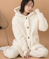 ad thie/アドティエ ad thie 【2024AW新作】着る毛布 ミドル丈フード付きルームウエア/507713394