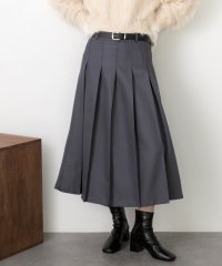 ad thie/アドティエ ad thie 【2024AW新作】ベルト付き プリーツロングスカート/507713395