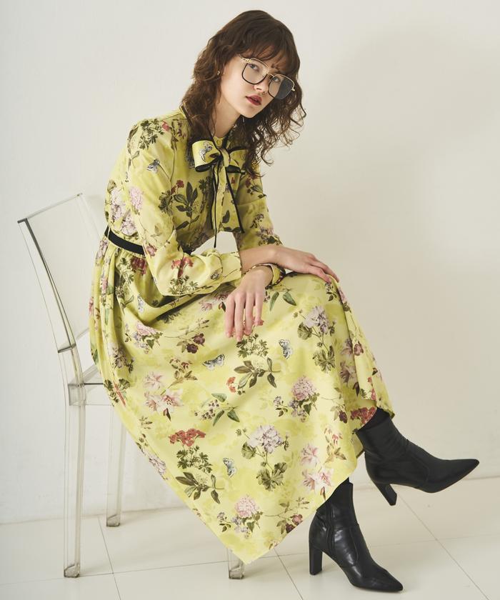 フラワーガーデンプリントワンピース(507714616) | AND COUTURE