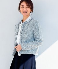 ROPE'/【雑誌掲載】ミックスツイードノーカラージャケット/507715539