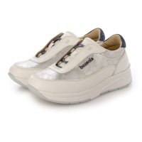 bussola/bussola ブソラ ストレッチシューレーススリッポンスニーカー （sky/white）/507715869