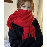 miniministore/ミニミニストア miniministore ドット柄 大判マフラーフリンジストール冬/507717433