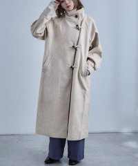 Fashion Letter/ファッションレター Fashion Letter スタンドカラー ロングシャギー ダッフルコート/507717463