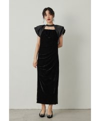 niana/ニアナ niana ドレープベロアドレス パーティードレス オケージョンドレス 結婚式 二次会 同窓会 お呼ばれワンピース/507717476