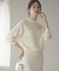 KUMIKYOKU（LARGE SIZE）/【WEB限定カラーあり】透かし編みバルキーボーダー柄ニット/507717545
