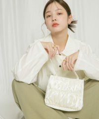 KBF/サテンギャザーハンドBAG/507717628