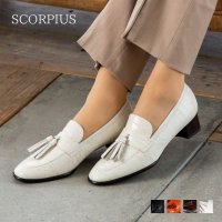 SCORPIUS/スコーピウス SCORPIUS 【SCORPIUS】 スコーピウス ヒールアップ タッセル ローファー/507717944