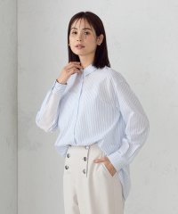 COMME CA ISM /ストライプコンビシャツ/507600174