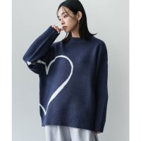 mili an deni/ミリアンデニ mili an deni ビッグハートジャガードニットプルオーバー/507717780