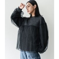 mili an deni/ミリアンデニ mili an deni チュールドッキングニットプルオーバー/507717781