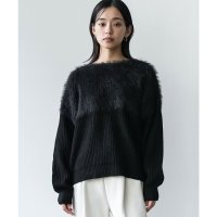 mili an deni/ミリアンデニ mili an deni 切替シャギーニットプルオーバー/507717782