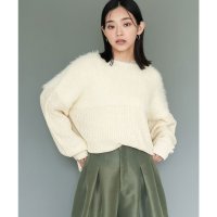 mili an deni/ミリアンデニ mili an deni 切替シャギーニットプルオーバー/507717782