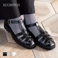 SCORPIUS/スコーピウス SCORPIUS 【SCORPIUS】 スタッズ グルカサンダル/507717947