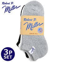 Robert P.Miller/ロバート・ピー・ミラー Robert P. Miller Robert P. Miller 3P Socks －sneaker－ AS（White/Gray/B/507718022