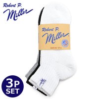 Robert P.Miller/ロバート・ピー・ミラー Robert P. Miller Robert P. Miller 3P Socks －short－ AS（White/Gray/Bla/507718024
