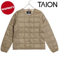 TAION/タイオン TAION W CREW NECK BUTTON DOWN JKT S.BEIGE [TAION－W104 FW24]/507718057