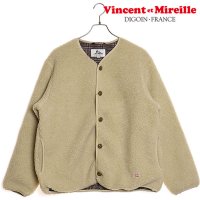 Vincent et Mireille/ヴァンソン・エ・ミレイユ Vincent et Mireille VINCENT ET MIREILLE BOA CARDIGAN BROWN－MIX [VM2/507718067
