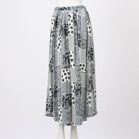 TONAL/トーナル TONAL モノトーンフラワーギャザーマキシスカート/507718686