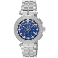 VERSACE WATCH/ヴェルサーチェ VERSACE グレカ クロノ メンズ 時計 VEPM00420 クォーツ ブルー ステンレススチール スイス/507719826