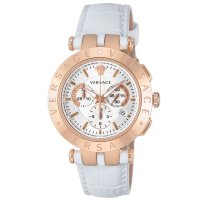 VERSACE WATCH/ヴェルサーチェ VERSACE V－RACE クロノ メンズ 時計 VERQ00220 クォーツ ホワイト カーフ革 スイス/507719833