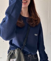 THE FOX COLLECTION/ザフォックスコレクション THE FOX COLLECTION 【THE FOX】basic Crew sweat キツネワッペン トレーナー 無地 スウェット/507720046