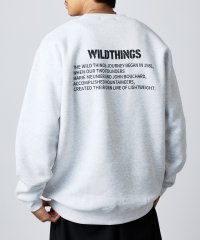 WILD THINGS/ワイルドシングス WILD THINGS ステンシルバックプリントトスウェット/507720048
