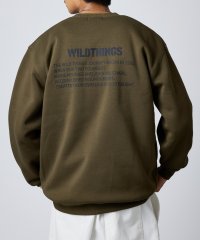 WILD THINGS/ワイルドシングス WILD THINGS ステンシルバックプリントトスウェット/507720048