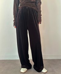 vieux by MAISON BREEZE/vieux by MAISON BREEZE イージーパンツ ベロア パンツ ウエスト紐 無地 ベロアパンツ Easy velour pants/507720051