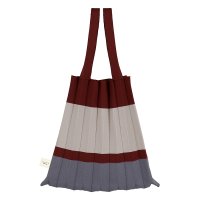 PLEATSMAMA/プリーツママ PLEATSMAMA ニットバッグ トートバッグ tote－block－pk－gy/507720511