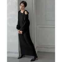 MEISM/ミズム MEISM [2024－25 WINTER COLLECTION][MEISM by Re:EDIT][低身長サイズ有]ショルダーリボンニットワンピース/507720572